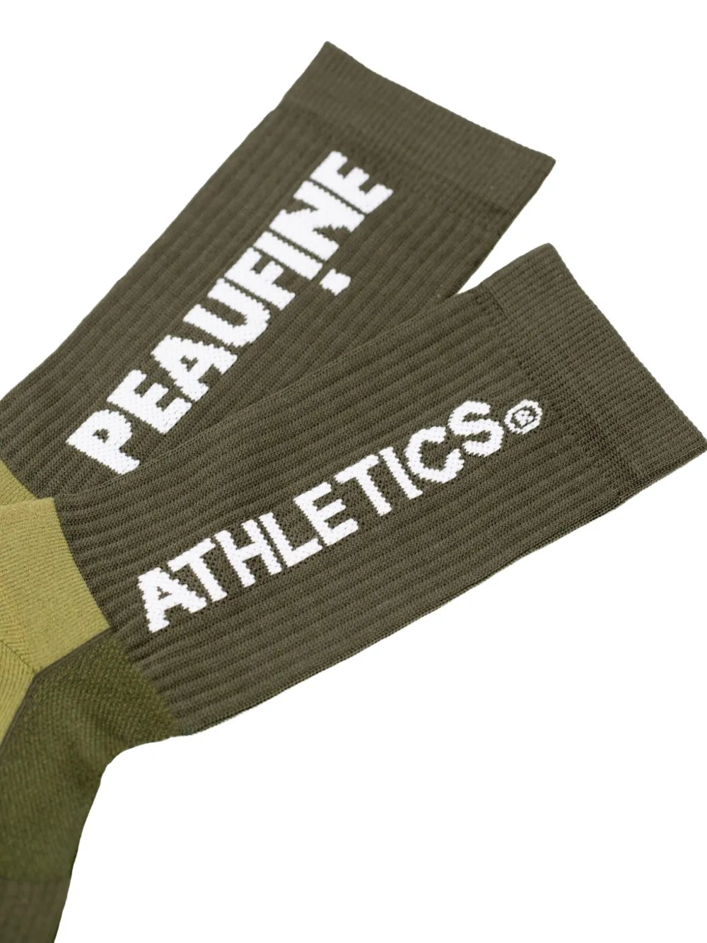 Peaufine Athletics logo-detail ribbed socks | Women | Image 2