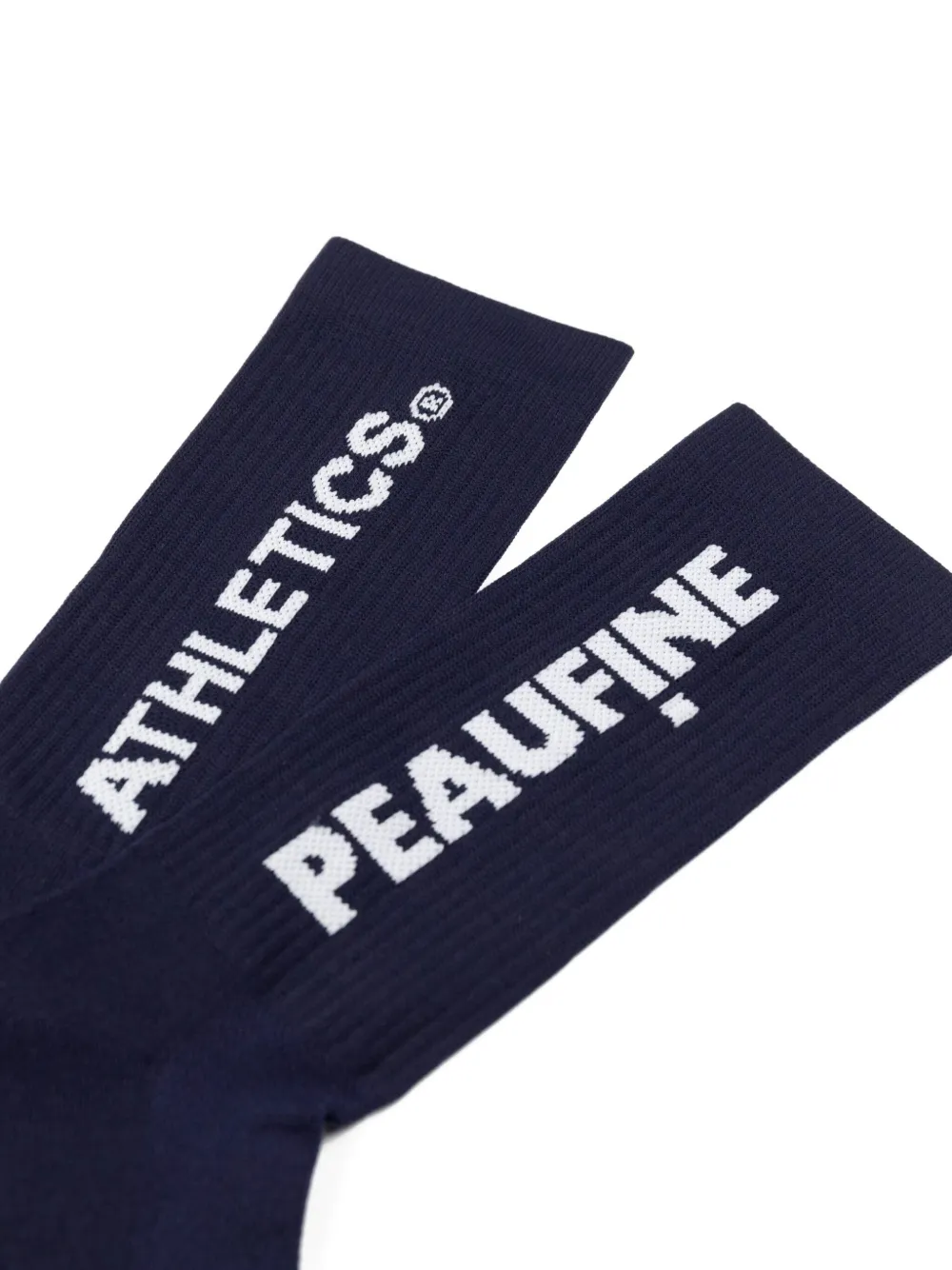 Peaufine Athletics logo-detail ribbed socks | Women | Image 2