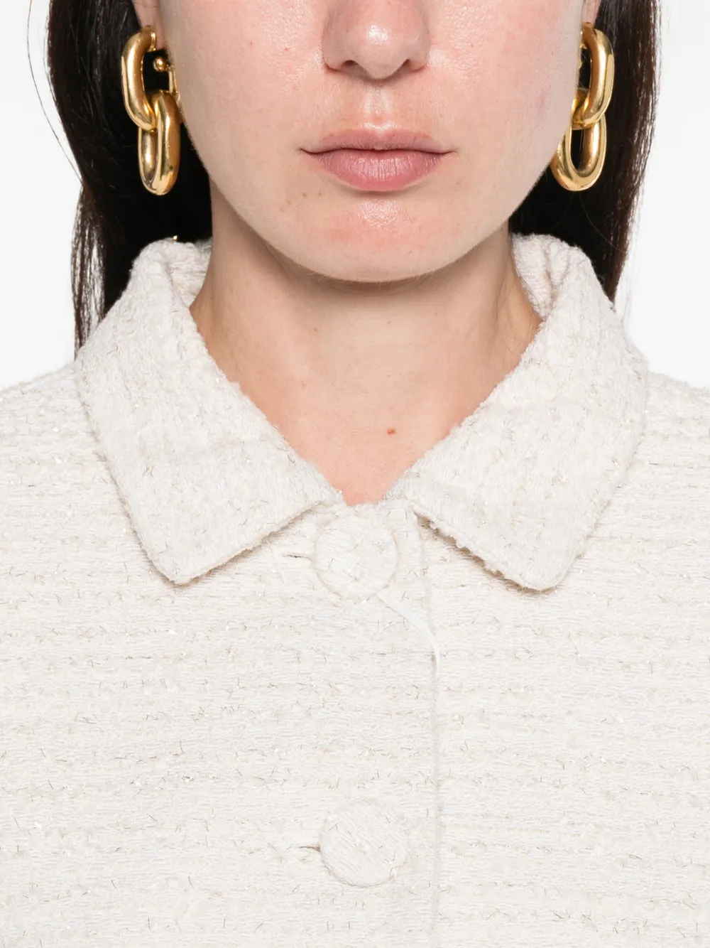 Iblues Calamai Buttoned Jacket In Neutral