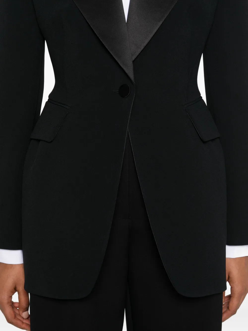 Ermanno Scervino Blazer met enkele rij knopen Zwart