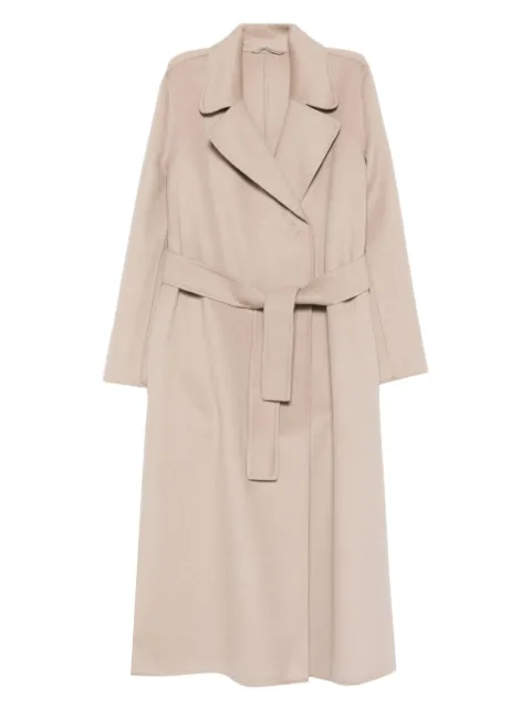 I BLUES belted long-sleeve coat