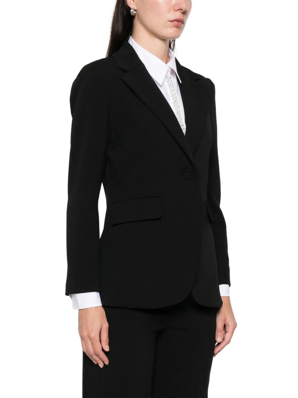 Iblues Gufo Notched-lapel Blazer In Black