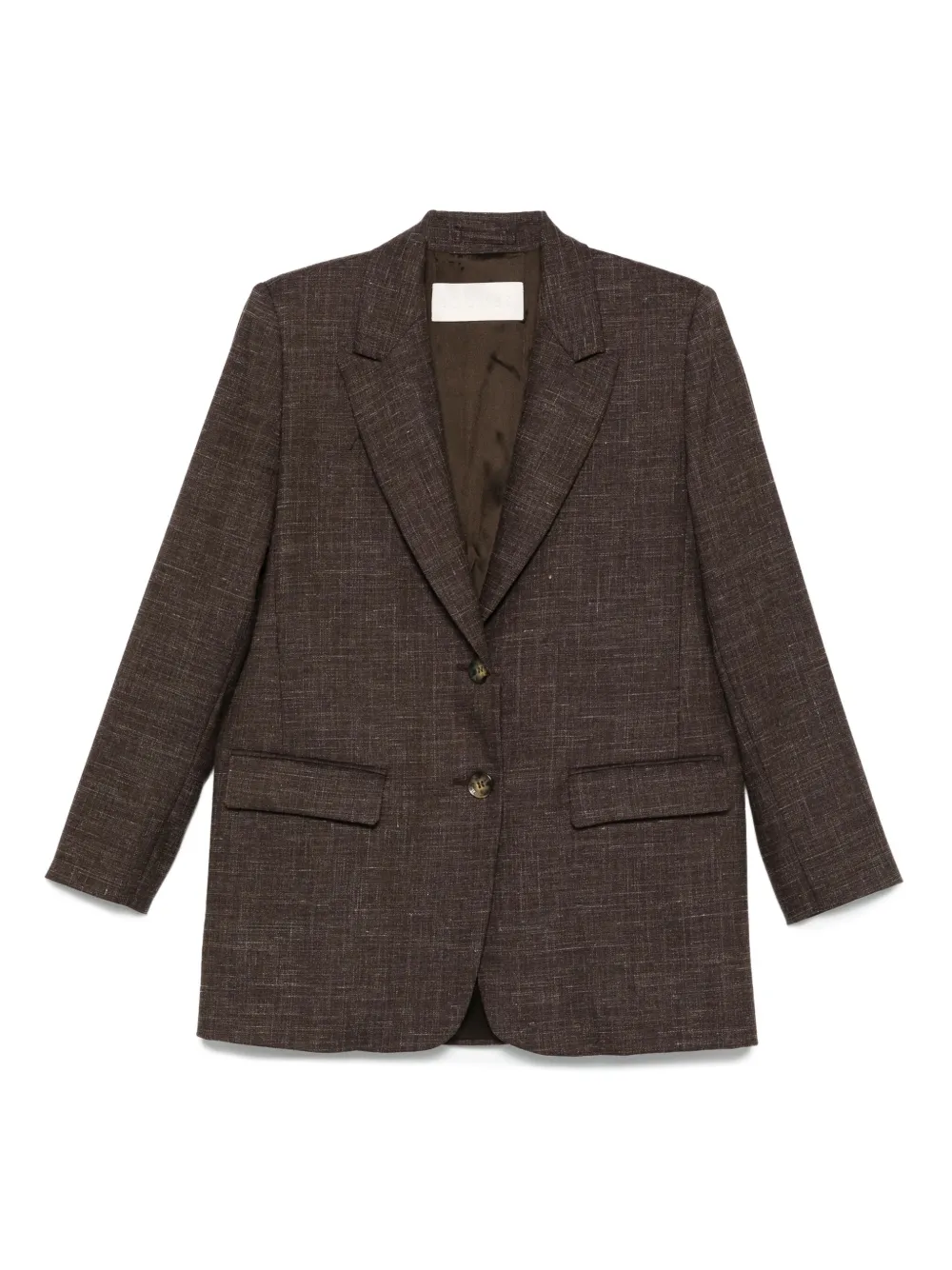 textured two-button blazer