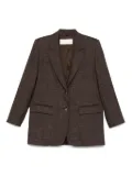 I BLUES textured two-button blazer - Brown