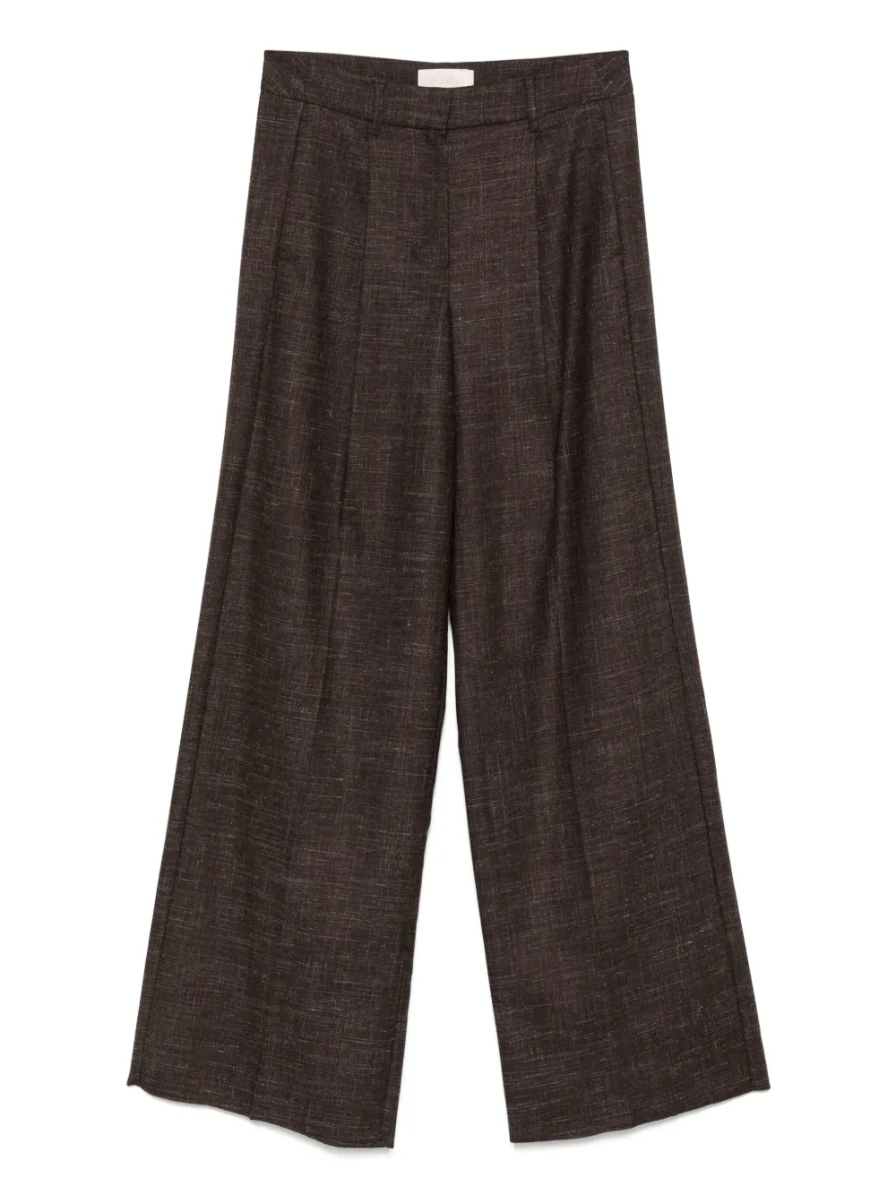 pleated wide-leg trousers