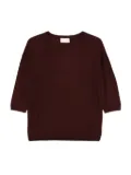 I BLUES wool half-sleeve top - Red