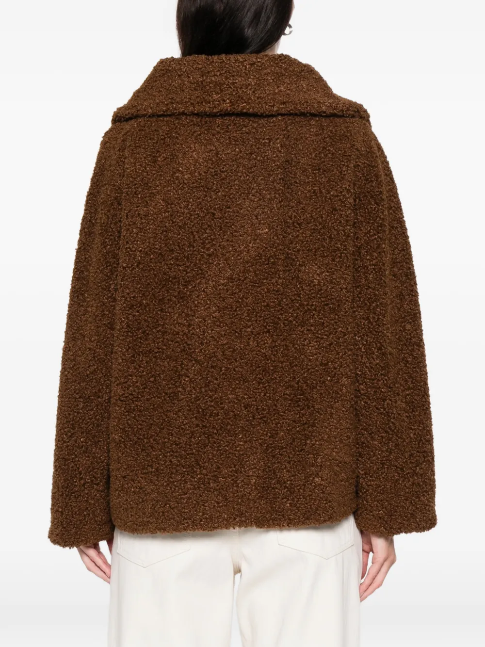 Iblues Boccale Buttoned Jacket In Brown