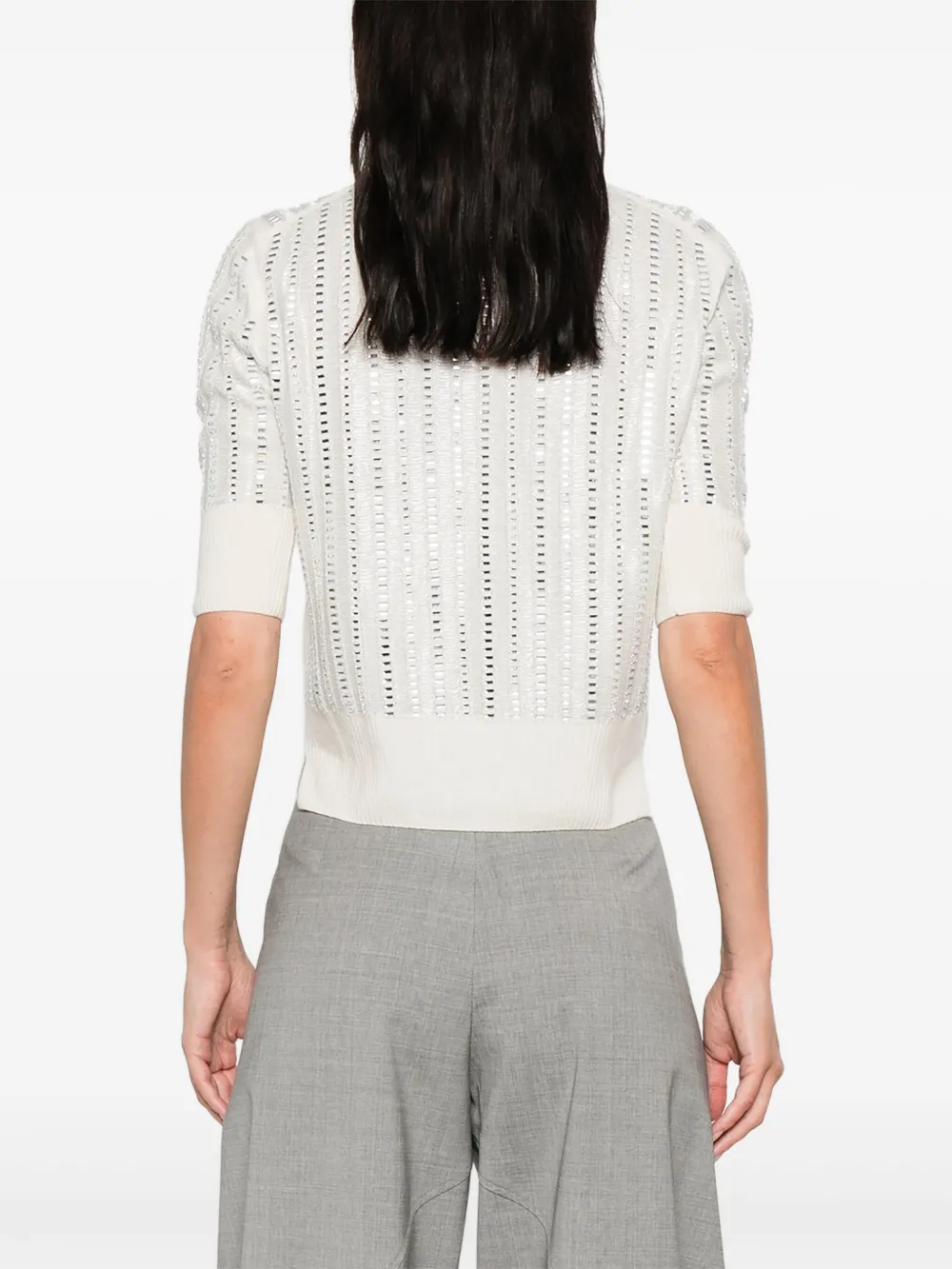 Embellished Roll-Neck T-Shirt