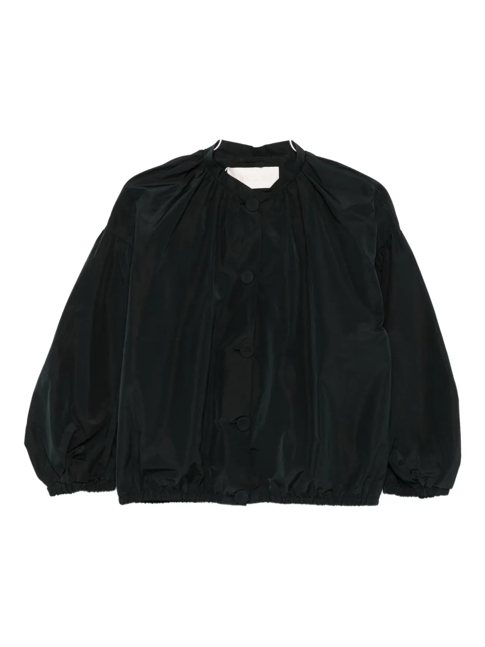 Iblues Balloon-sleeve Button Jacket In Black