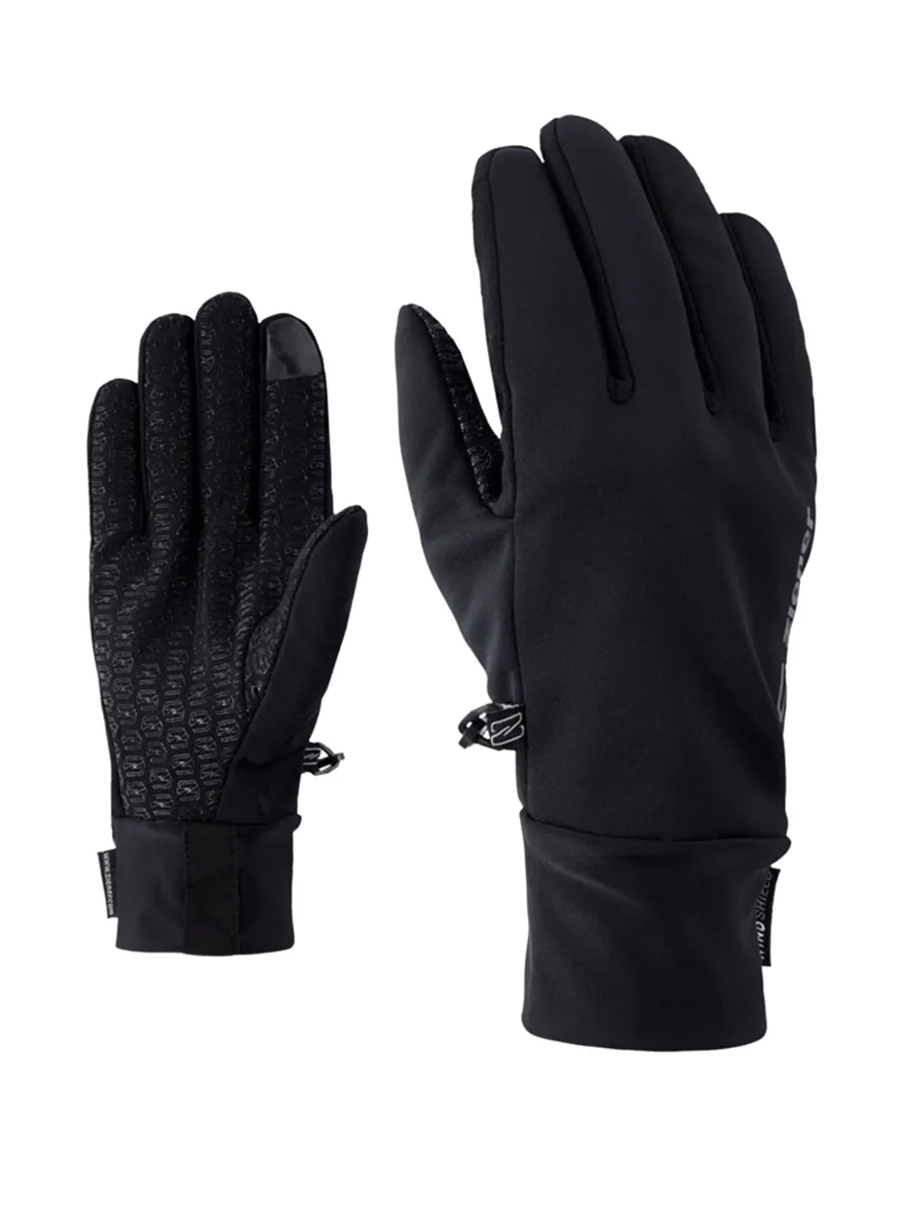 Ziener Textured Grip Gloves In Black