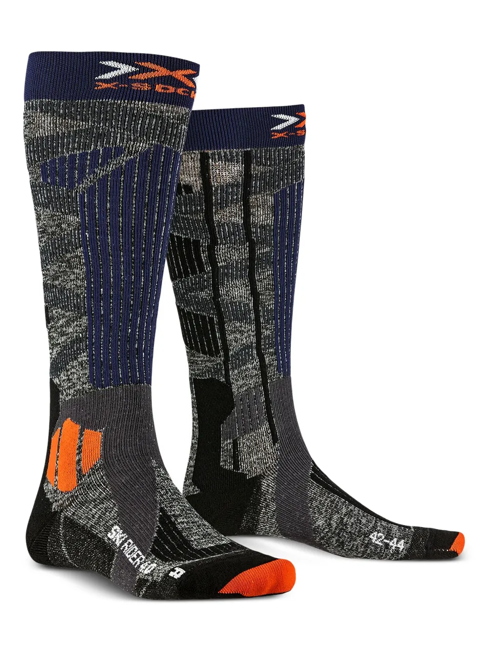 X-Socks Calzini Ski-Rider 40 al ginocchio - Grigio