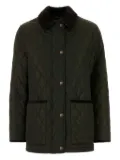 Burberry diamond-quilting jacket - Green