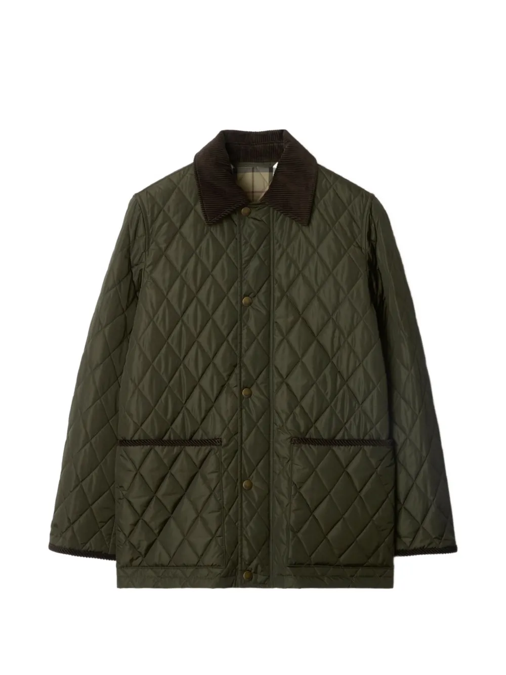Burberry Gewatteerd jack Groen