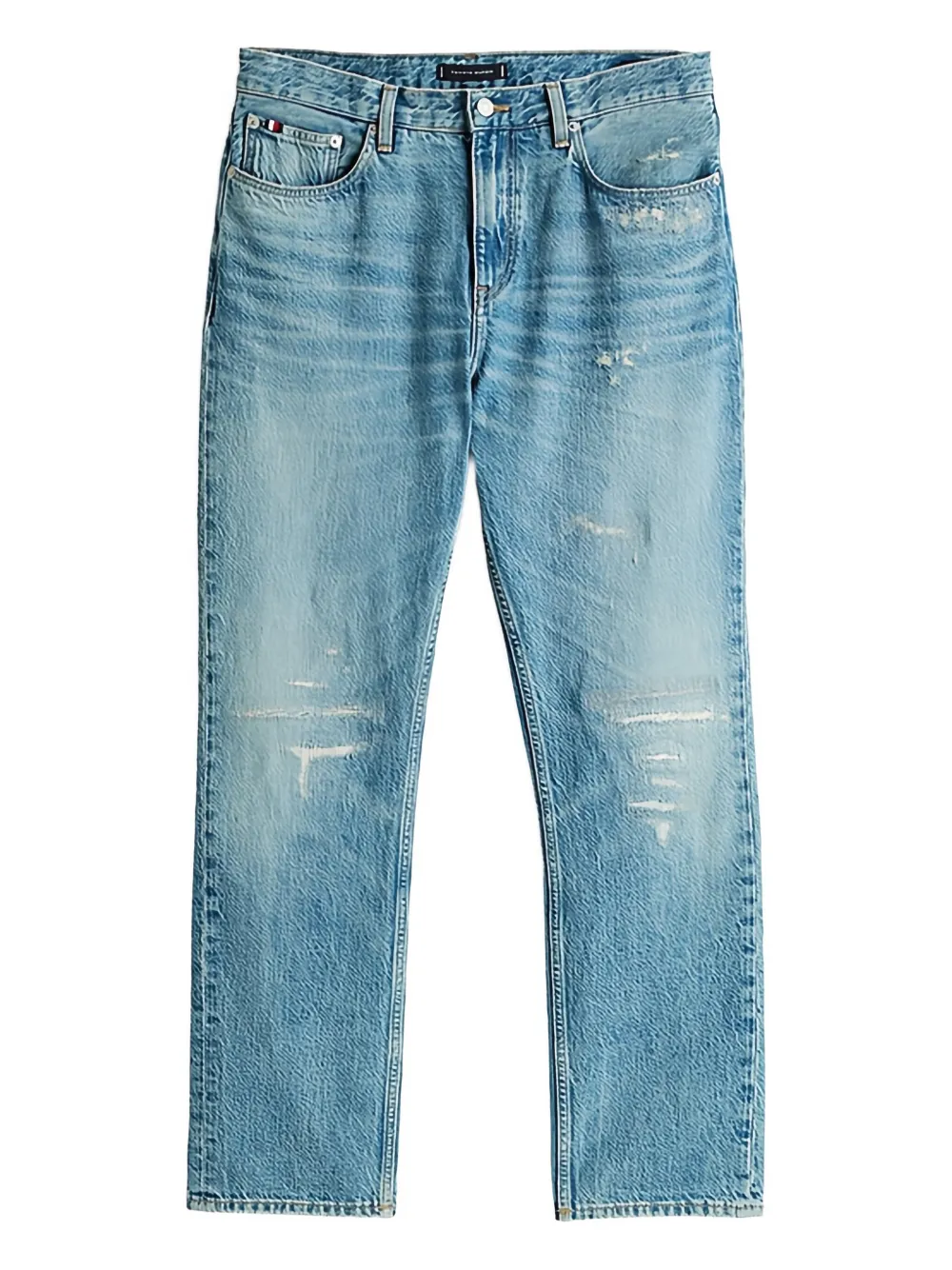 Mercer distressed cotton jeans