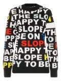Toni Sailer lettering sweater - Black