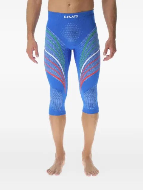 UYN Natyon three-stripe patterned performance leggings