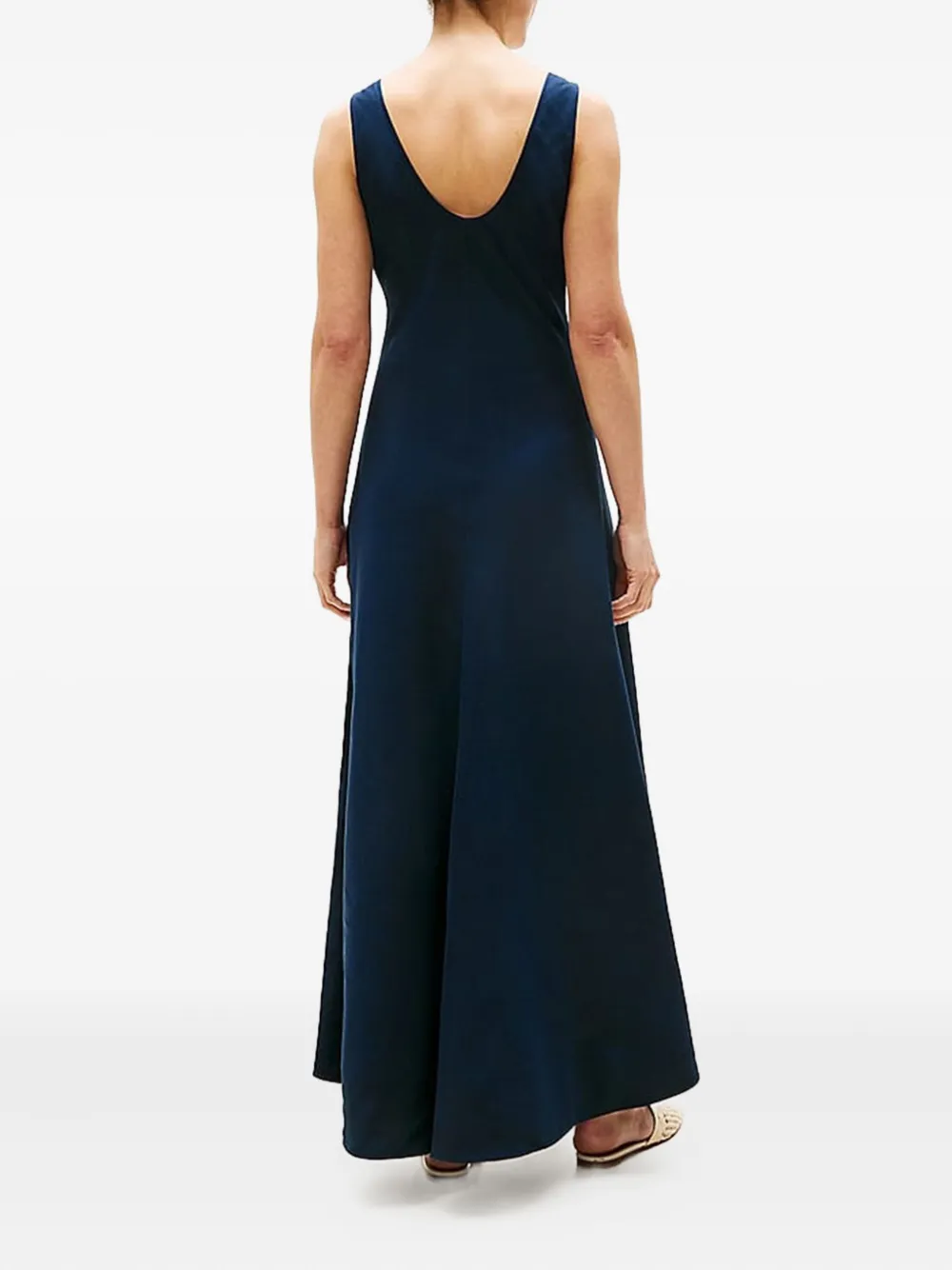Tommy Hilfiger Maxi-jurk van linnenmix Blauw