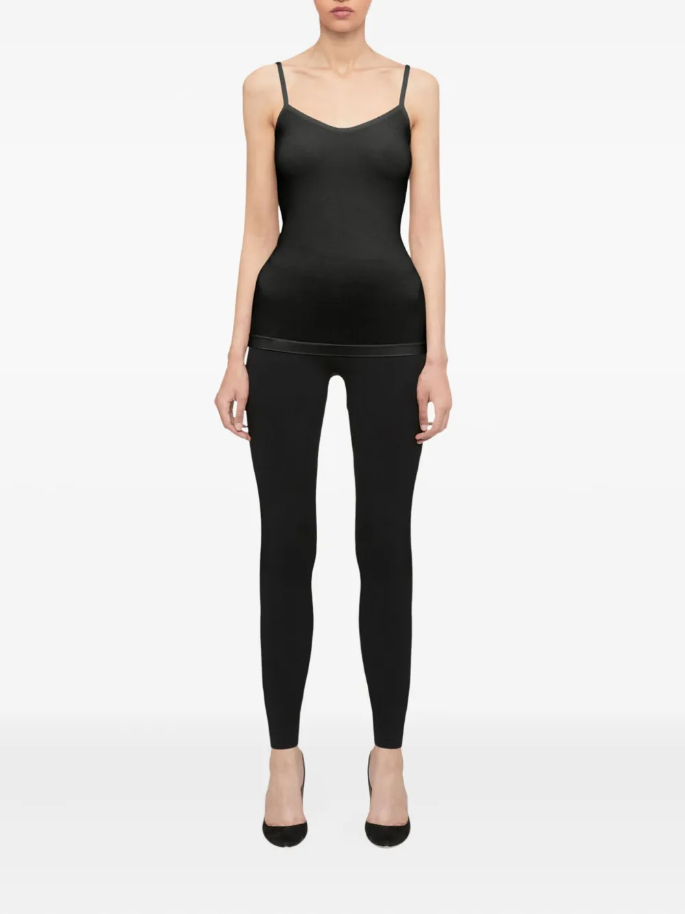Wolford Jersey top met spaghettibandjes Zwart