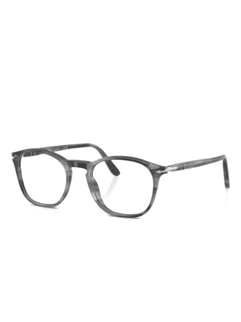 Persol Bril met rechthoekig montuur Grijs