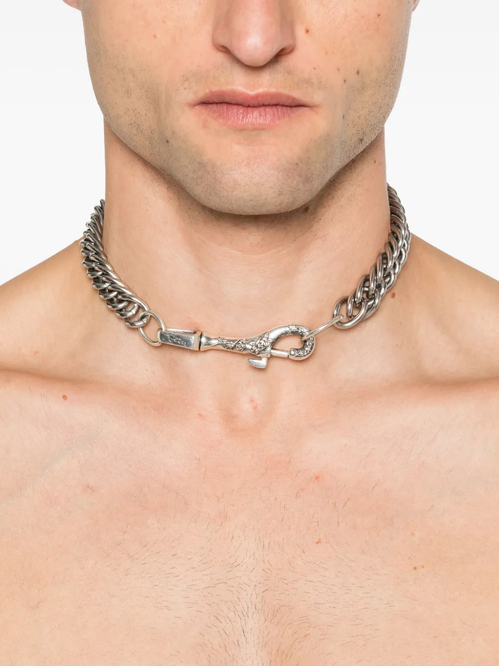 Enfants Riches Déprimés rose-embellished chain necklace | Image 2