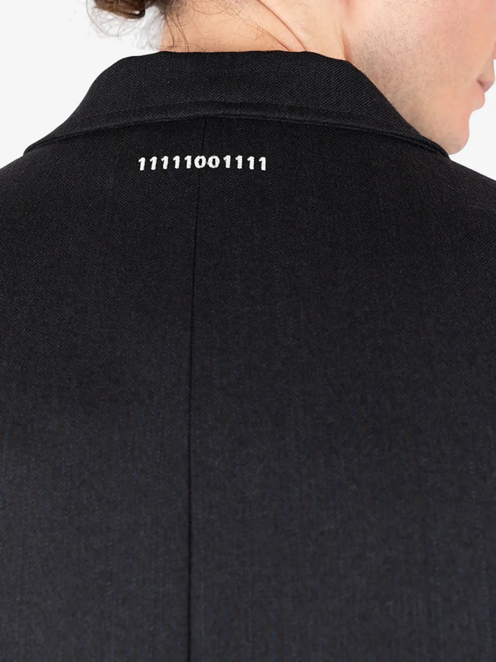 Société Anonyme Blazer met opgestikte zak en twee knopen Zwart