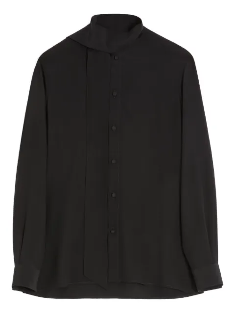 Valentino Garavani scarf-collar silk shirt