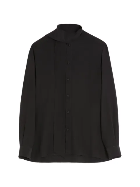 Valentino Garavani crepe de chine silk shirt with scarf collar