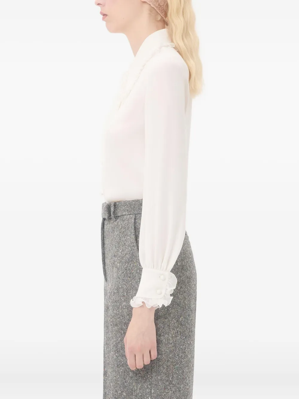 Valentino Garavani Crêpe-de-chine blouse Wit