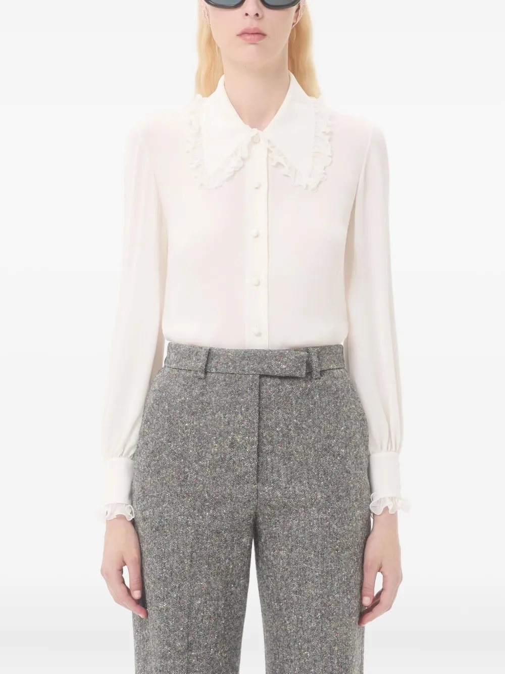 Valentino Garavani Crêpe-de-chine blouse Wit