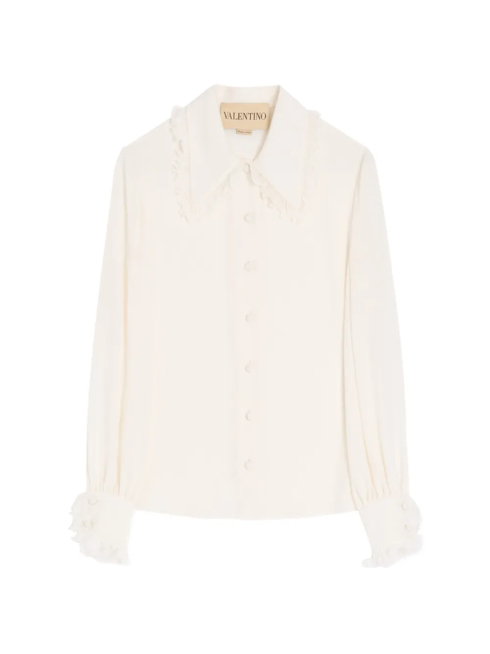 Valentino Garavani Crêpe de chine blouse Wit