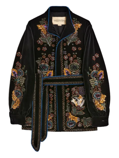 Valentino Garavani beaded velvet overshirt