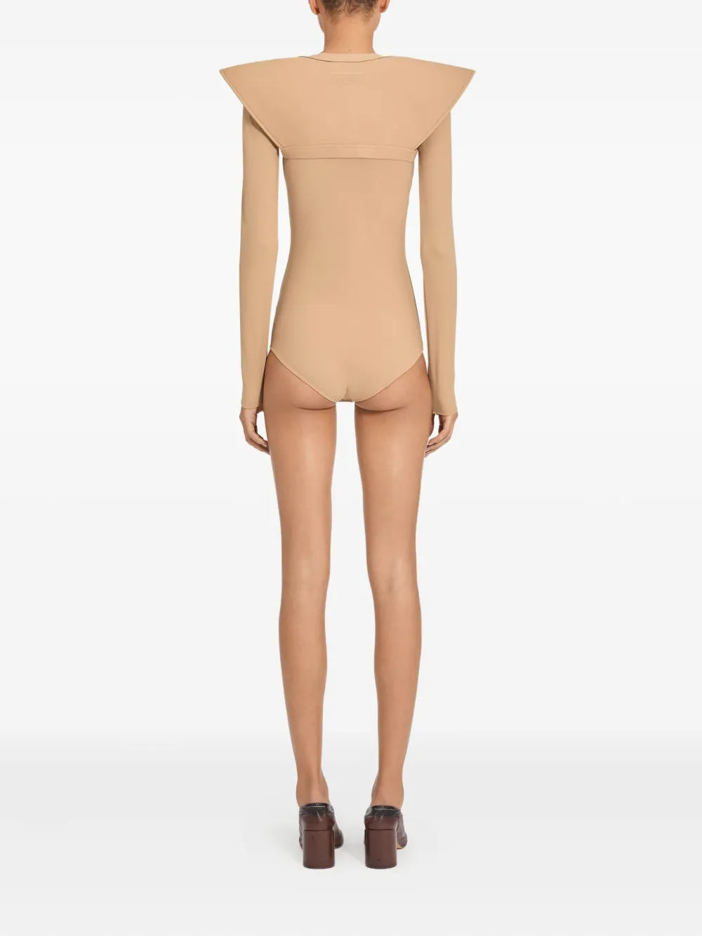 MM6 Maison Margiela Omslagdoek met schoudervullingen Beige