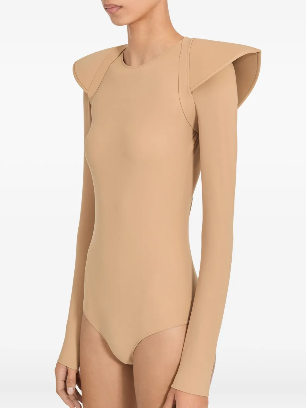 MM6 Maison Margiela Omslagdoek met schoudervullingen - Beige