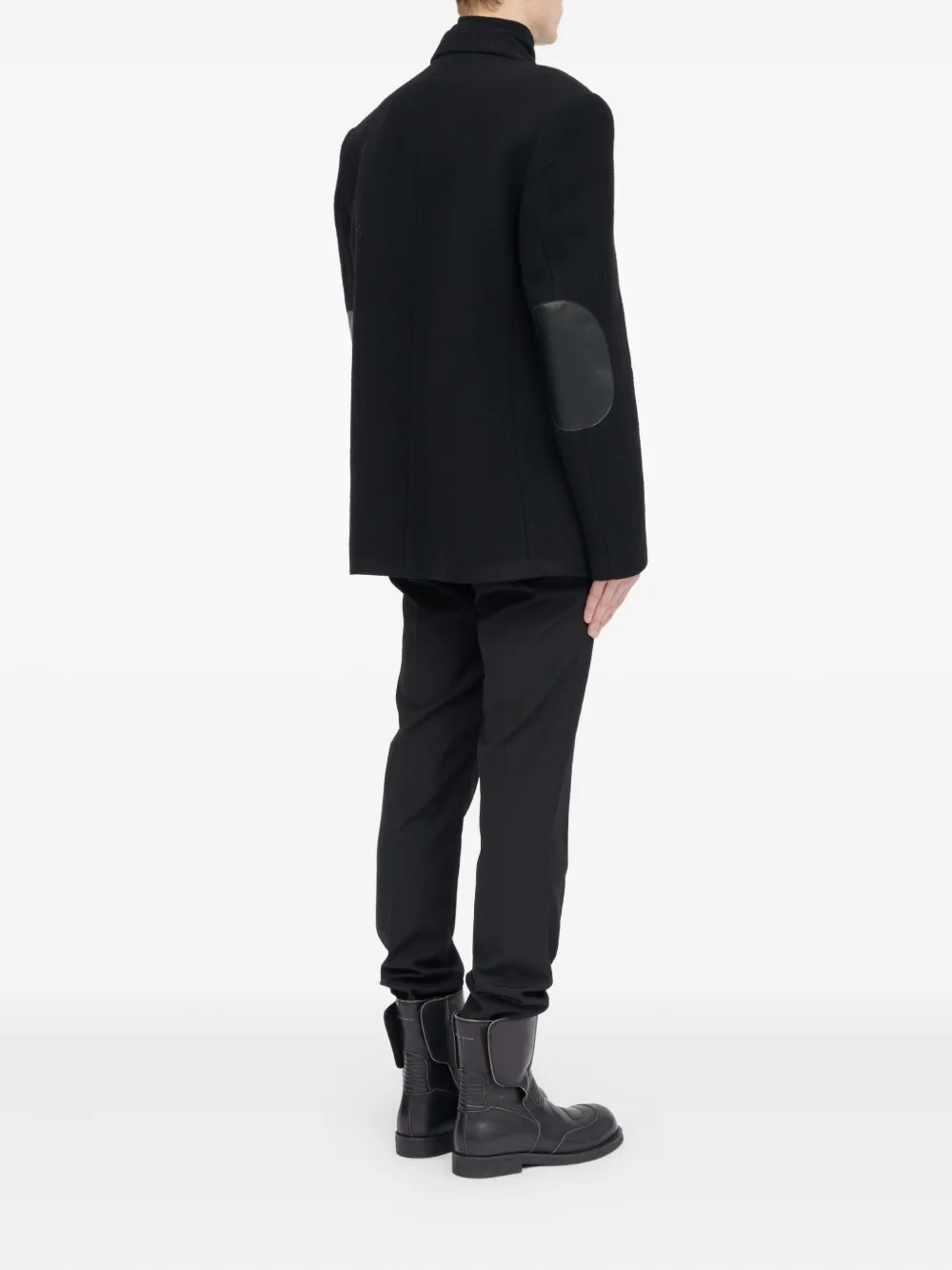 Mm6 Maison Margiela Elbow-patch Blazer In Black