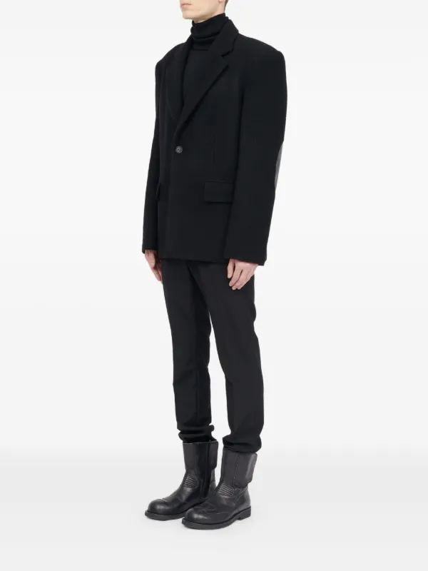 MM6 Maison Margiela エルボーパッチ ジャケット | ブラック | FARFETCH JP