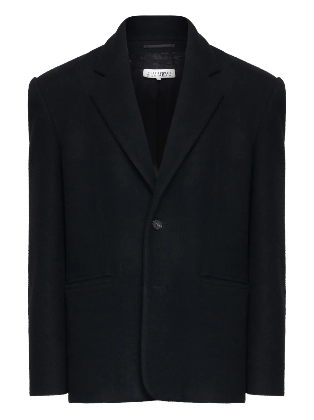 MM6 Maison Margiela Blazer met elleboogpatch Zwart