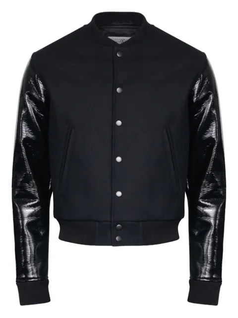 MM6 Maison Margiela Jacke mit Lederärmeln