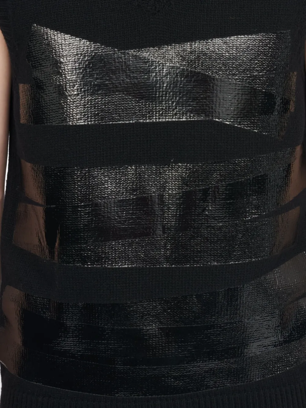 MM6 Maison Margiela Gilet met V-hals Zwart
