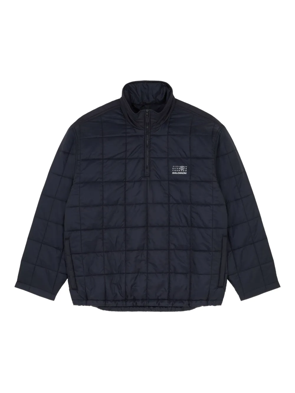 MM6 Maison Margiela X Salomon Gesteppte Jacke mit kurzem Reißverschluss - Blau
