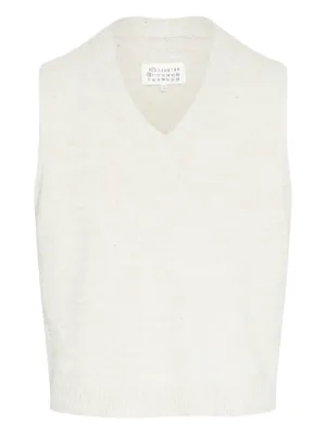 Maison Margiela Vネック ベスト | ブルー | FARFETCH JP