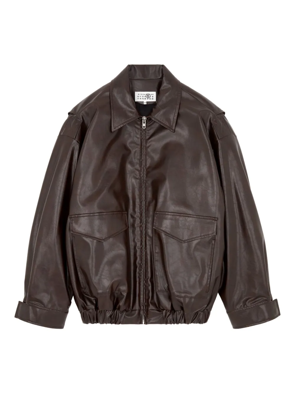 MM6 Maison Margiela Bomberjack met zakdetail Rood