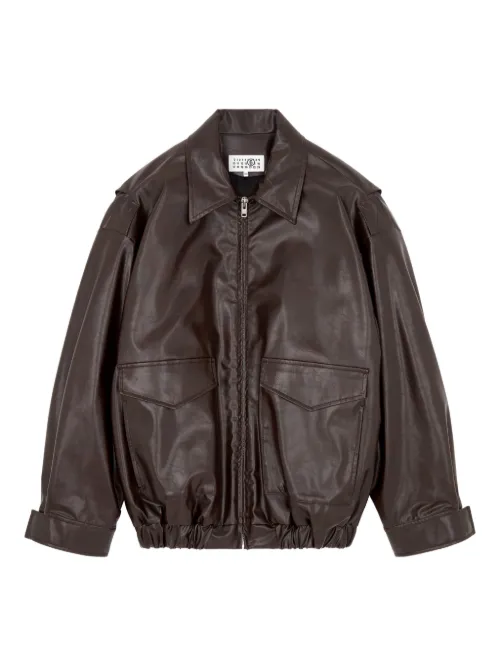 Veste bomber à détails de poches - MM6 Maison Margiela - Modalova