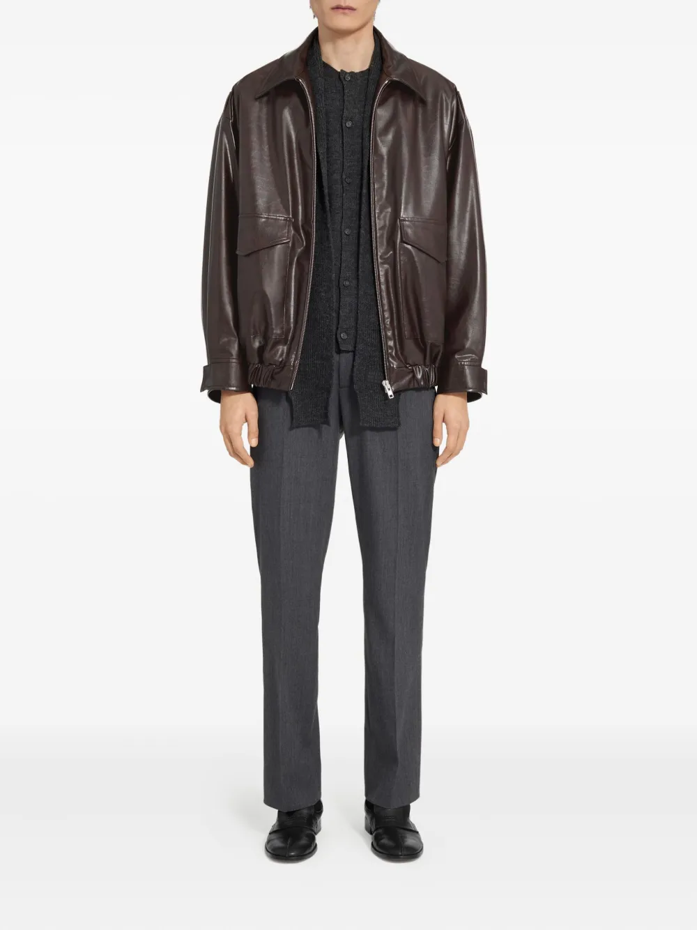 MM6 Maison Margiela Bomberjack met zakdetail Rood