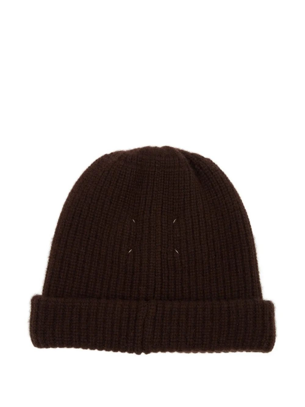Maison Margiela Ribgebreide muts Bruin