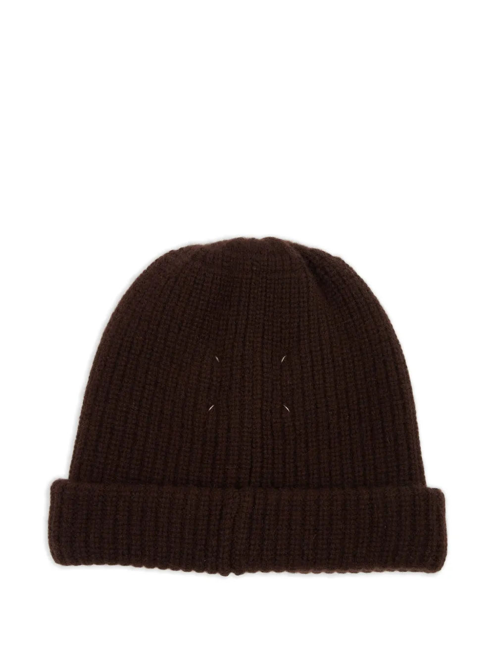 Maison Margiela Ribgebreide muts - Bruin