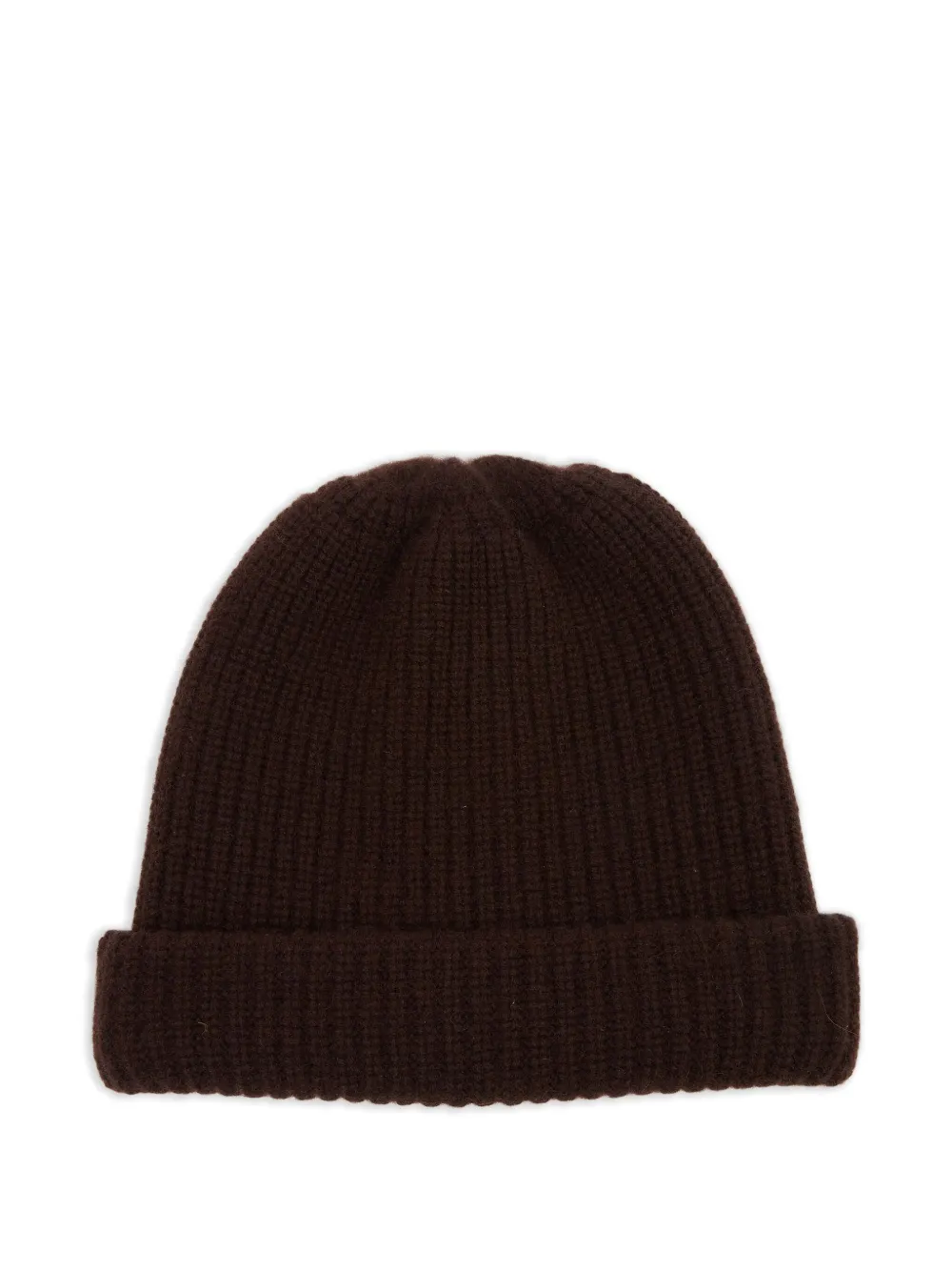 Maison Margiela ribbed knit beanie Bruin
