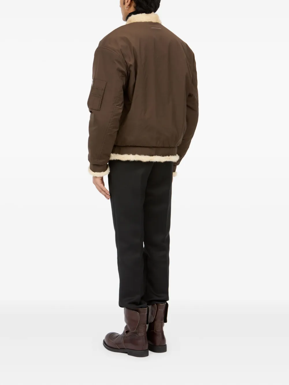 MM6 Maison Margiela Lammy bomberjack Bruin