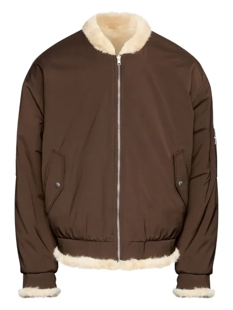 MM6 Maison Margiela shearling-lining bomber jacket