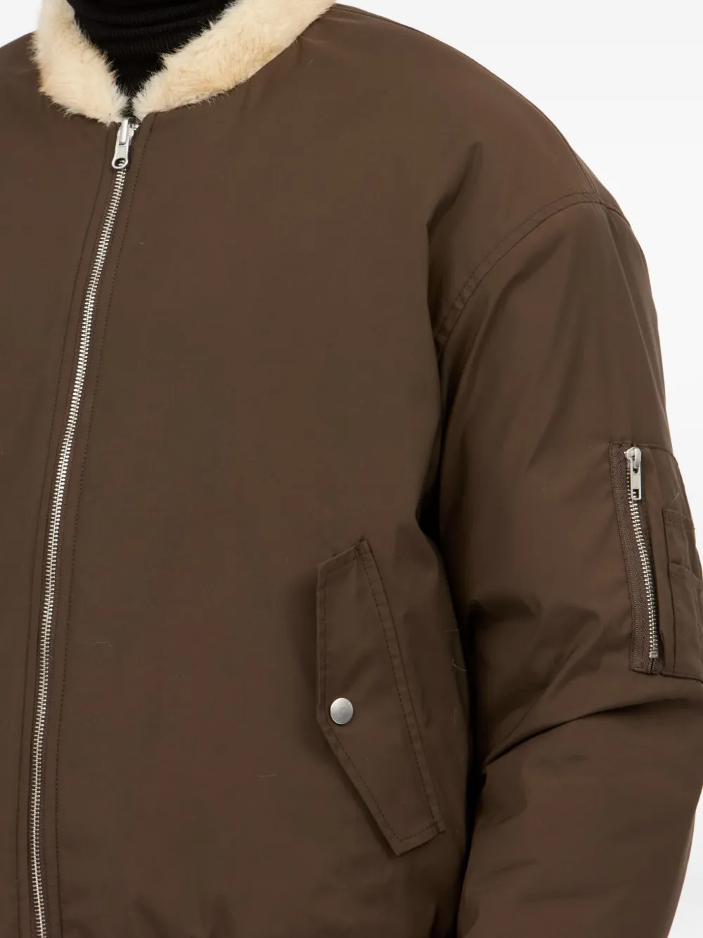 MM6 Maison Margiela Lammy bomberjack Bruin