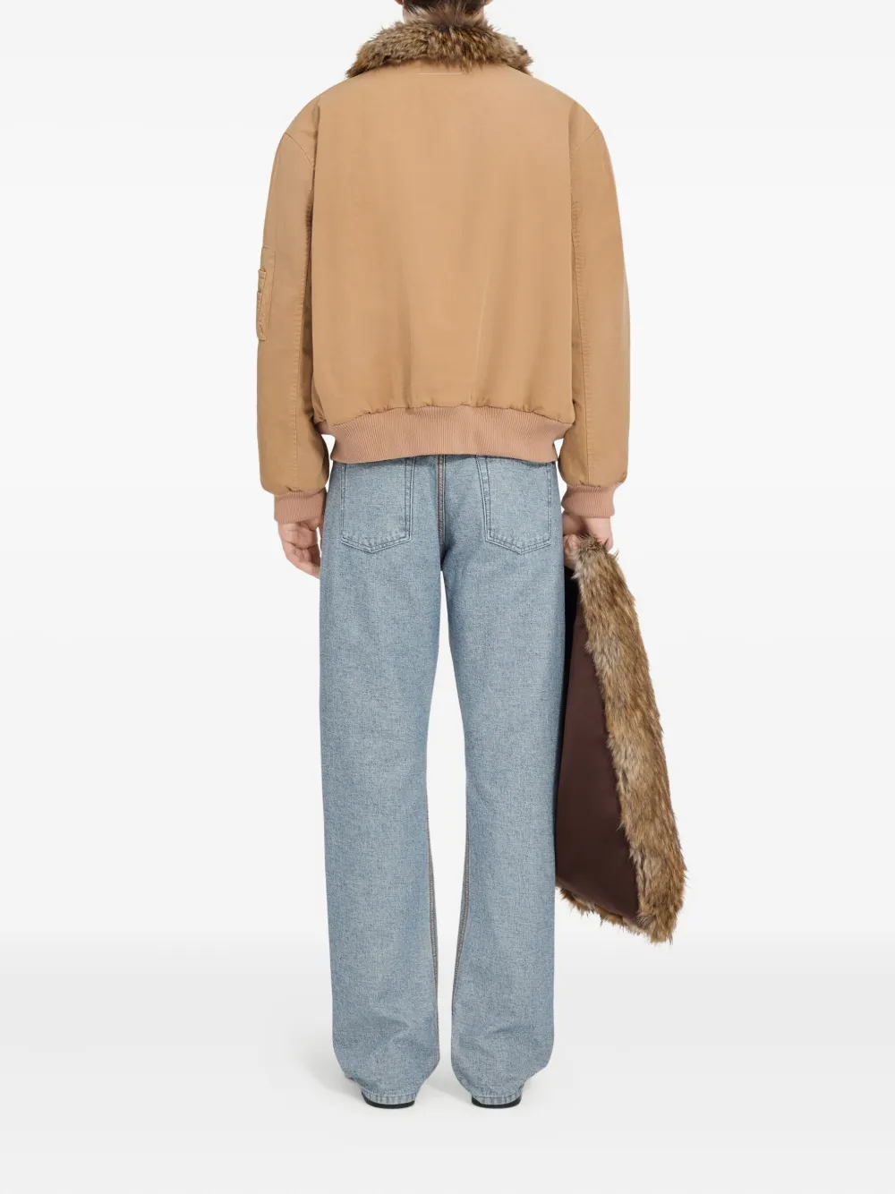 MM6 Maison Margiela Omkeerbaar katoenen jack Bruin